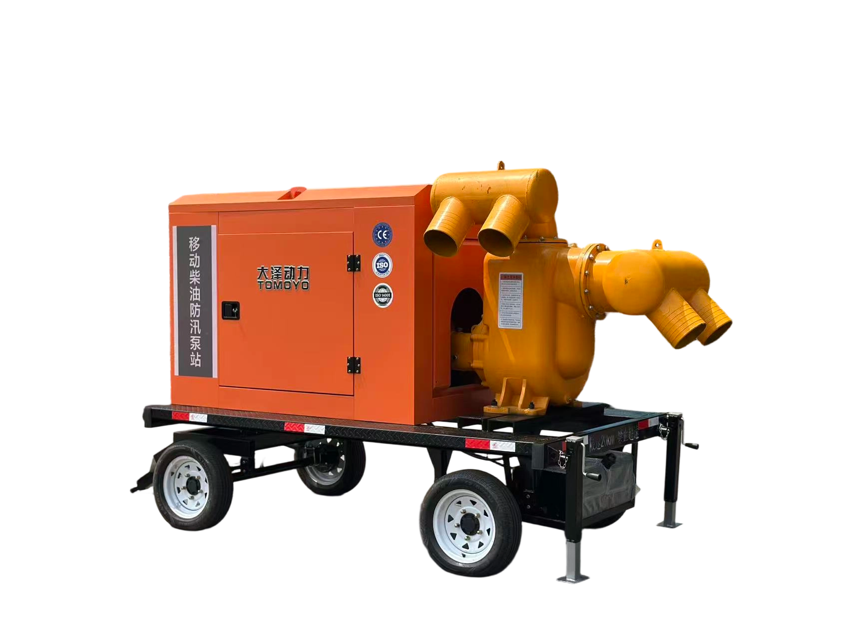 1500立方柴油抽水泵移动泵车